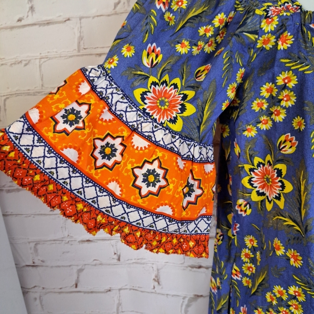 Joie Chloris‎ Sun Dress Floral in Baja Blue - Picture 4 of 10